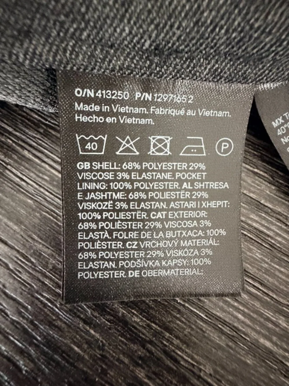 2/$30 H&M High Rise Creased Dress Pant Heather Dark Gray 4 #A3879